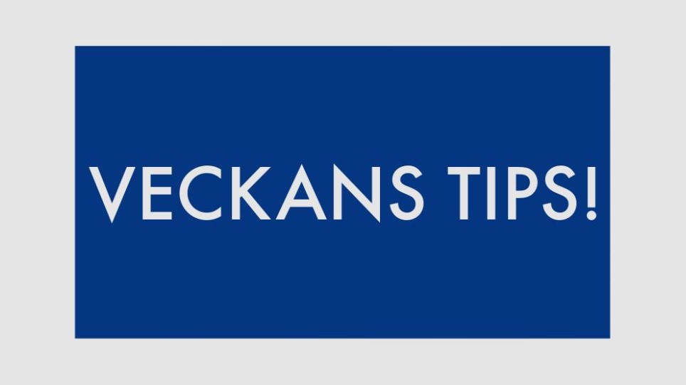 Veckans tips!